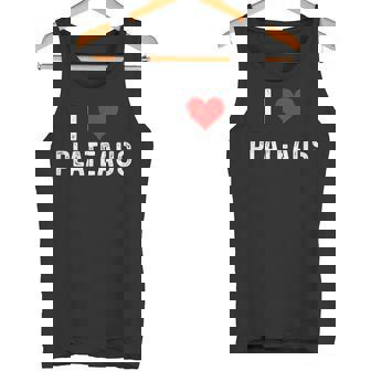 I Love Plateaus Heart Geographer Rock Land Formation Tank Top | Mazezy