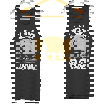 I Love Prague Recuerdo Deiaje Diseño De Paisaje Urbano Camiseta sin mangas - Regaloses