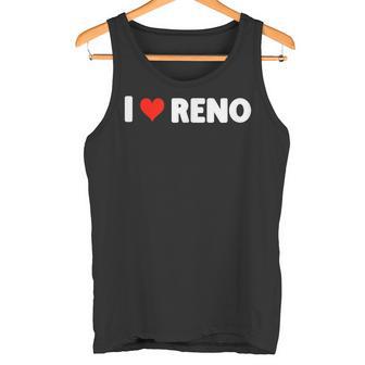 I Love Reno Nevada Heart Travel Tripacacionesacaciones Camiseta sin mangas - Regaloses