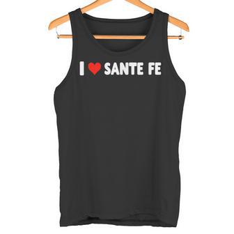 I Love Sante Fe New Mexico Heart Travel Trip Vacation Tank Top | Mazezy