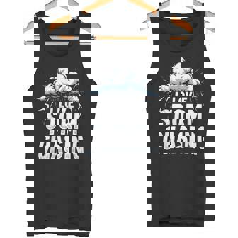 I Love Storm Chasing Weather Watcher Meteorologist Thunder Tank Top | Mazezy