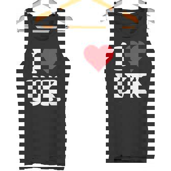 I Love Uk Initials I Heart UK First Last Name U K タンクトップ - Kawaiitshirt