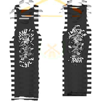 Lumberjack Muscle Meets Precision Chainsaw Forestry Logger Tank Top Tank Top | Mazezy