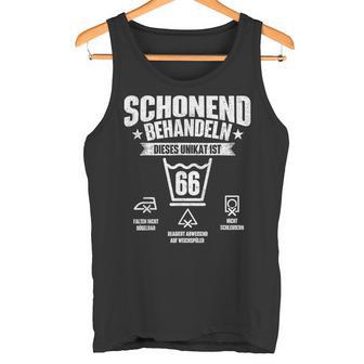 Lustig Witz Humor 66 Jahre Geburtstag Birthday Tank Top - Geschenkecke