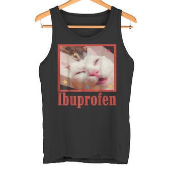 Lustige Ibuprofen-Katze Lustige Katze Meme Damen Herren Kinder Tank Top - Geschenkecke