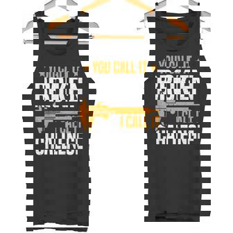 Machinist I Call It Challenge Machine Operator Machinist Tank Top | Mazezy