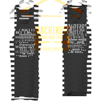 Machinist Incomprehensible Solution Machine Operator Tank Top | Mazezy