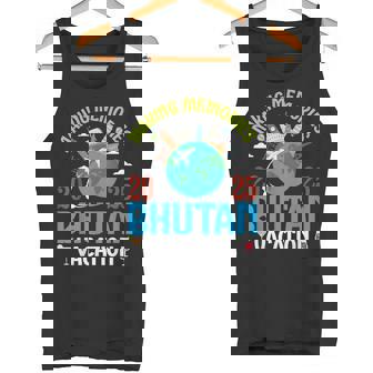 Making Memories In Bhutan Vacation 2025 Travel Couple Family Tank Top | Mazezy