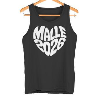 Malle 2026 Herz Form Mallorca Party Urlaub Herzform Feiern Tank Top - Seseable