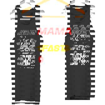 Mama Of The Fast One 1St Birthday Race Car Family Tank Top | Mazezy