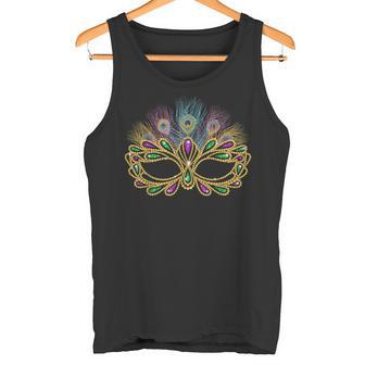 Mardi Gras Masque De Festival Avec Plumes Pour Carnaval Mardi Gras Débardeur e - Cadeauxyz