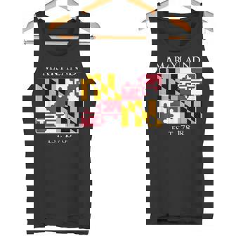 Maryland Flag 7Th Ustate 1788 Maryland Native タンクトップ - Kawaiitshirt