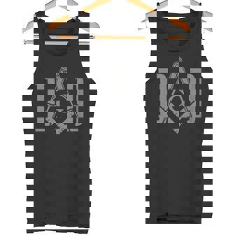 Mason Dad Masonic Shrink Wrap Square And Compass Tank Top | Mazezy