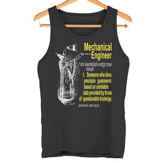 Mechanical Engineer Shirt Mechanical Engineer Definition Tank Top | Mazezy