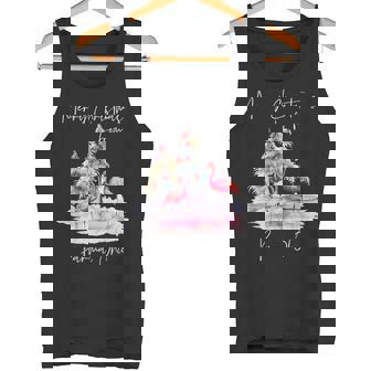 Merry Christmas From Parma Ohio Flamingo Holiday Tank Top | Mazezy