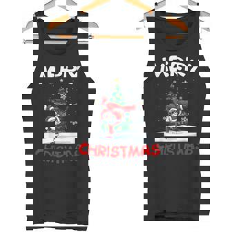 Merry Christmas Santa Playing Gymnastics Lover Tank Top | Mazezy