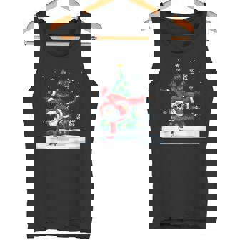 Merry Christmas Santa Playing Gymnastics Sport Lovers Tank Top | Mazezy