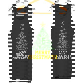 Merry Christmath Math Tree Teacher Algebra Calculus Geometry Tank Top | Mazezy