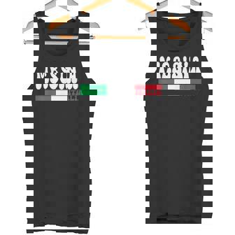 Messina City Italia Vintage Italy Flag For Travel Lovers Tank Top | Mazezy