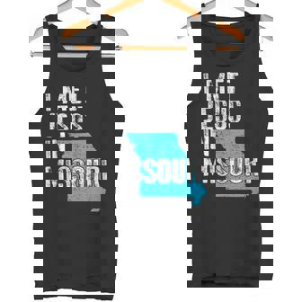 I Met Jesus In Missouri Novelty Christian Tank Top | Mazezy