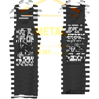 Metal Detecting Is My Cardio Treasure Detector Hobby Tank Top Tank Top | Mazezy