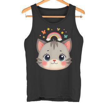 Mignonisage De Chat Arc-En-Ciel Magique Débardeur e - Cadeauxyz