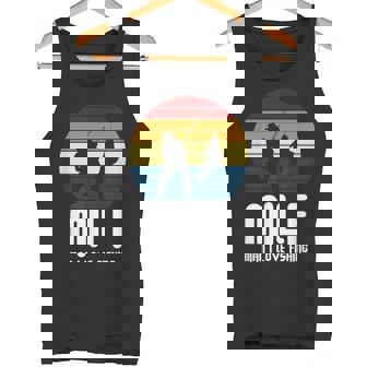 Milf Man I Love Fishing Retro Sunset Fisherman Tank Top - Monsterry