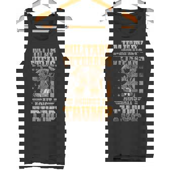 Military Veterans Against Trump 2020 Economic USA Election Tank Top | Mazezy