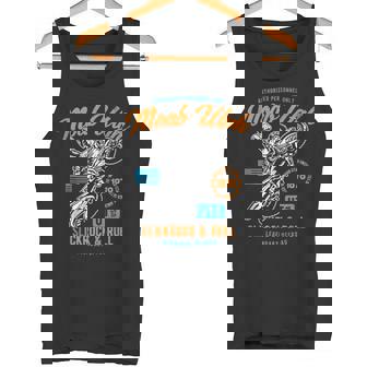 Moab Utah Motocross Dirt Bike Retro Distressed Style Tank Top Tank Top | Mazezy