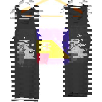 Moldova Bosnia And Herzegovina Half Flag Tank Top | Mazezy