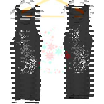 Motif Flocons De Neige Pour Amoureux Des Chats Débardeur e - Cadeauxyz