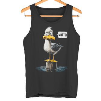 Möwe Wattpruch Küstenhumor Ostsee Nordsee Lustig Frech Tank Top - Geschenkecke