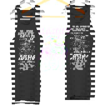 Nanny Of Birthday Boy Monster Truck Family Matching Tank Top | Mazezy