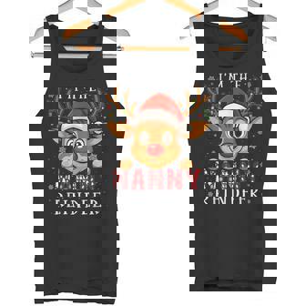 Nanny Reindeer Christmas Family Matching Pajama Xmas Tank Top | Mazezy