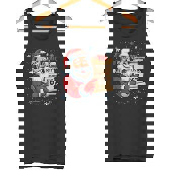 Naughty List Kids Who Say 67 Christmas Six Seven Santa Claus Tank Top | Mazezy