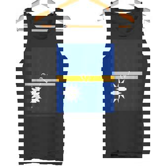 Nauru Flag Nauruan Heart Proud Heritage National Day Tank Top | Mazezy