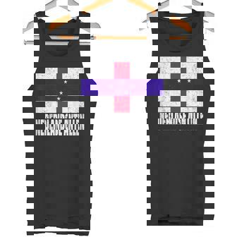 Nederlandse Antillen Flag Grunge Vintage Souvenir Tank Top | Mazezy