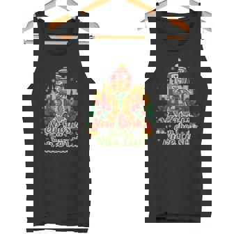New York Christmas Gingerbread Holiday Nice List Tank Top | Mazezy