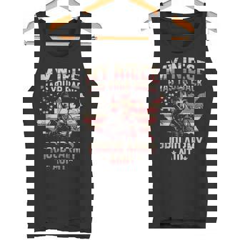 My Niece Has Your Back Proud Army Aunt Tank Top Tank Top | Mazezy