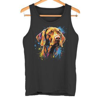 Niedlicherizsla Hund Auf Gemalterizsla Tank Top - Geschenkecke