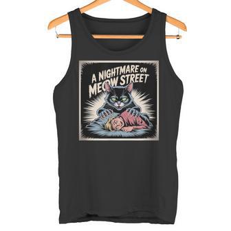 A Nightmare On Meow Street Cat Tank Top | Mazezy