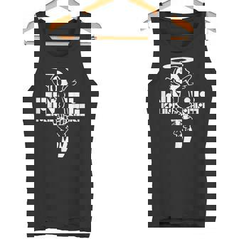 Nog-T-0012-天使-黒 タンクトップ - Kawaiitshirt