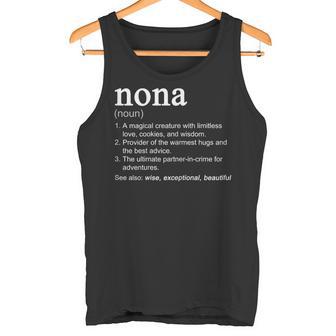 Nona Definition Mother's Day Noun Tank Top | Mazezy