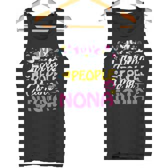 Nona From Grandkids My Favorite People Call Me Nona Tank Top | Mazezy