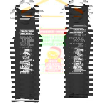 North Pole Correctional Crumb-y Attitude Wearing Matching Tank Top - Monsterry