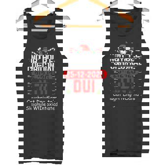 North Pole Correctional DUI Caught Driving Santa's Sleigh Tank Top | Mazezy