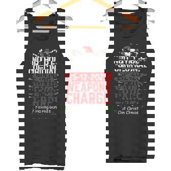 North Pole Correctional Weapons Charge For Having His Guns Tank Top | Mazezy
