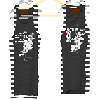 North Pole Dancer Bear With Sunglasses Santa Hat Tank Top Tank Top | Mazezy