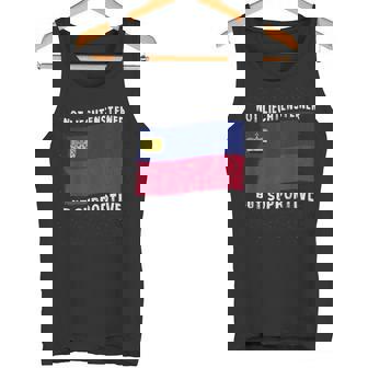 Not Liechtensteiner But Supportive National Flag Tank Top | Mazezy