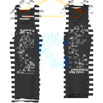 In November We Wear Blue Diabetes Awareness Heart Product Tank Top | Mazezy